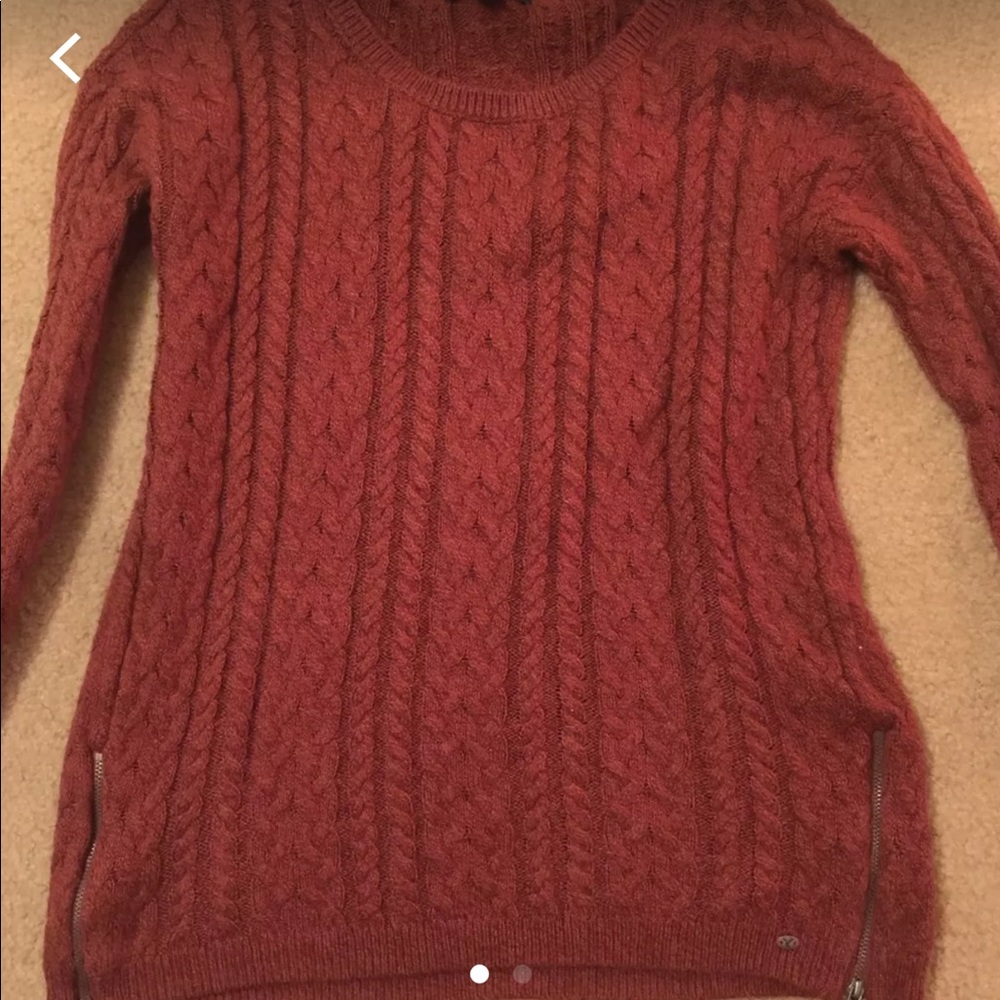 Burnt orange sweater
